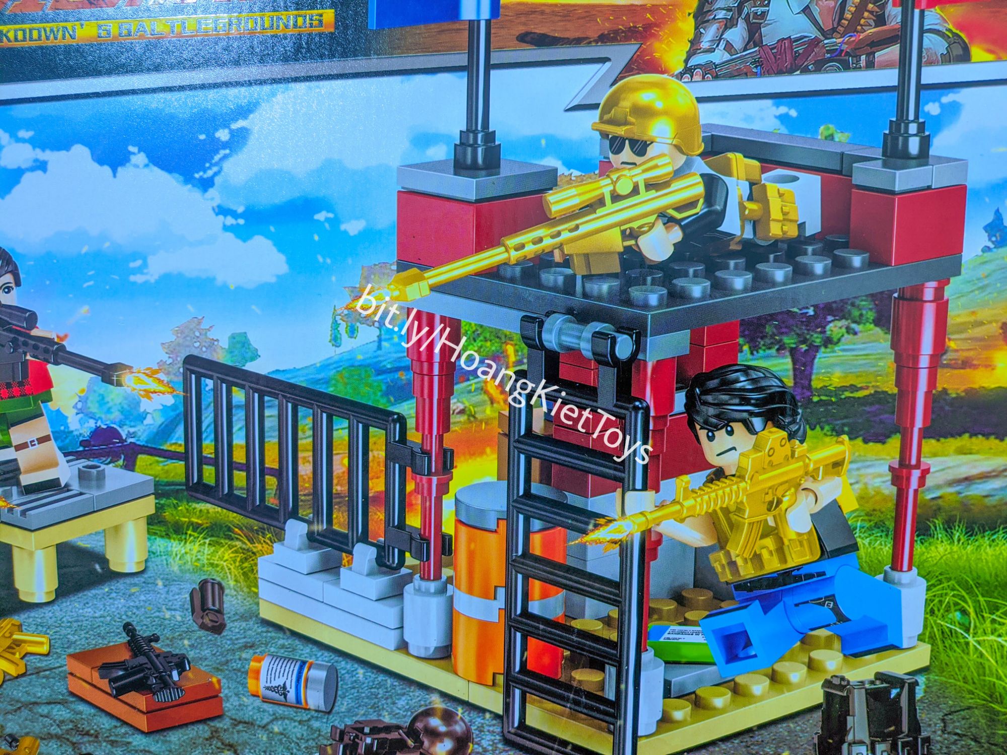 [HCM]Lego PUBG Minifigure QS08 67052 198+pcs lắp ráp Playerunknowns battlegrounds