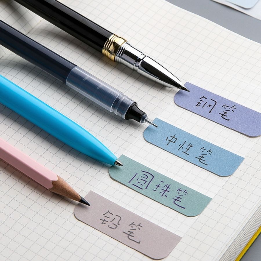 Note, đánh dấu trang No34, nhiều màu, basic tiện lợi, note gắn trang