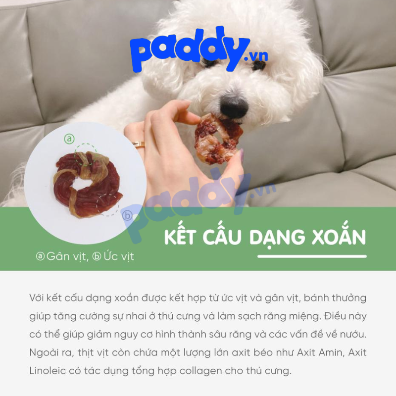 Bánh Thưởng Cho Chó Thịt Vịt Natural Core