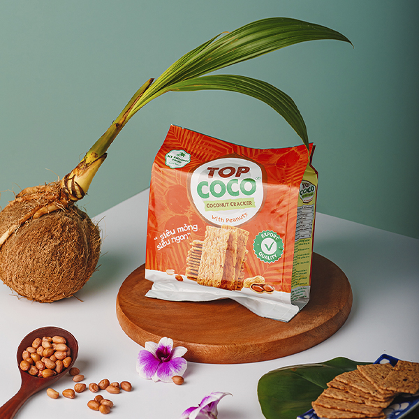 Bánh dừa nướng TOPCOCO vị đậu phộng