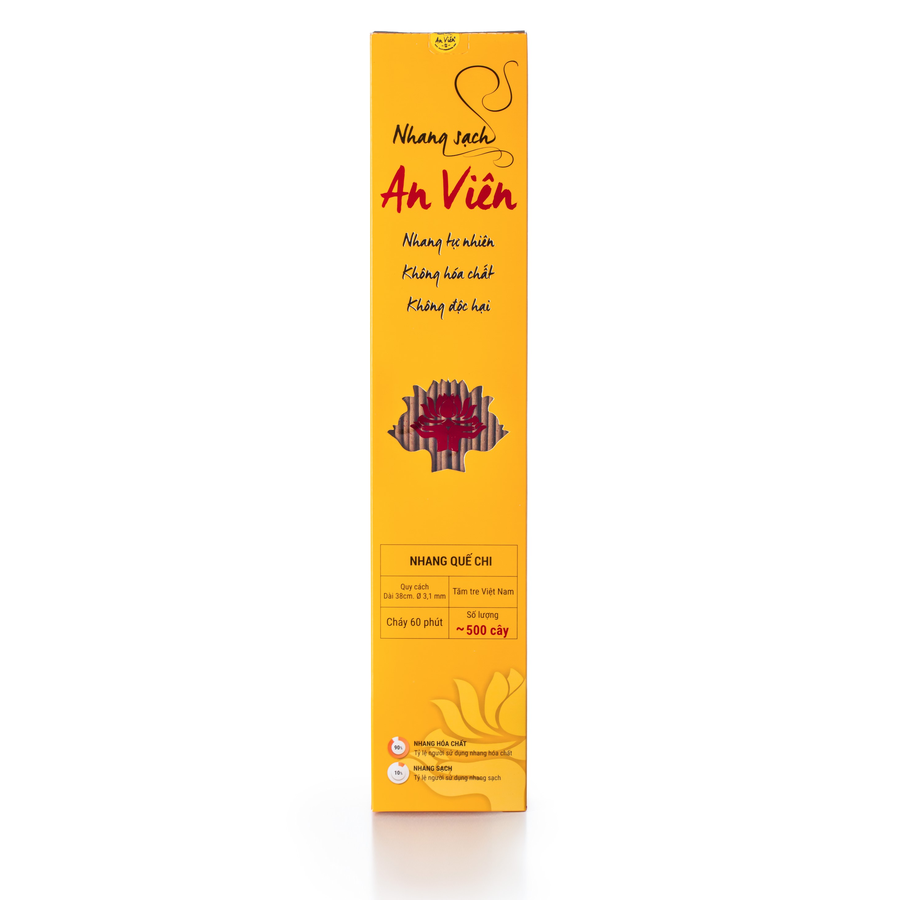 Nhang quế 4 tấc (hộp 500 cây)
