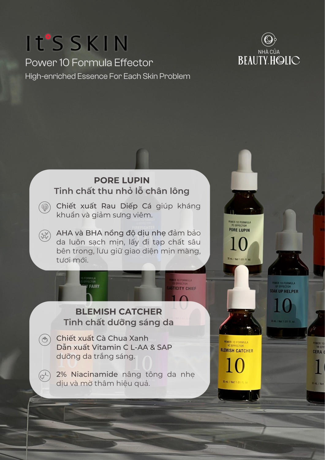 [Nhacuabeautyholic] Bộ sưu tập serum IT'S SKIN POWER 10 FORMULA EFFECTOR 30ml