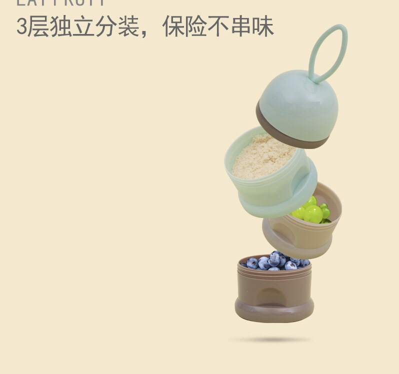 Bình chia sữa 3 tầng, bình đựng đồ ăn dặm cho bé