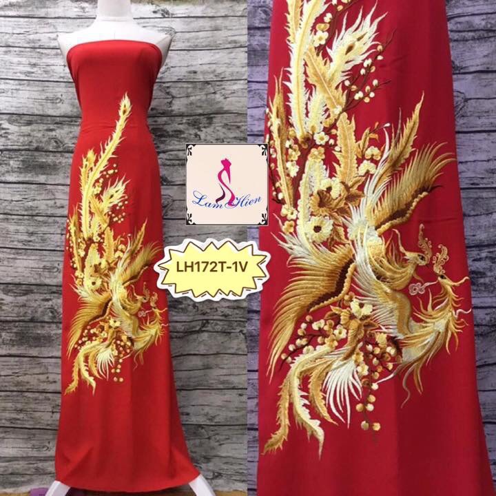 Vải áo dài thêu cao cấp (330k/áo sale còn 299k/áo) LH172T