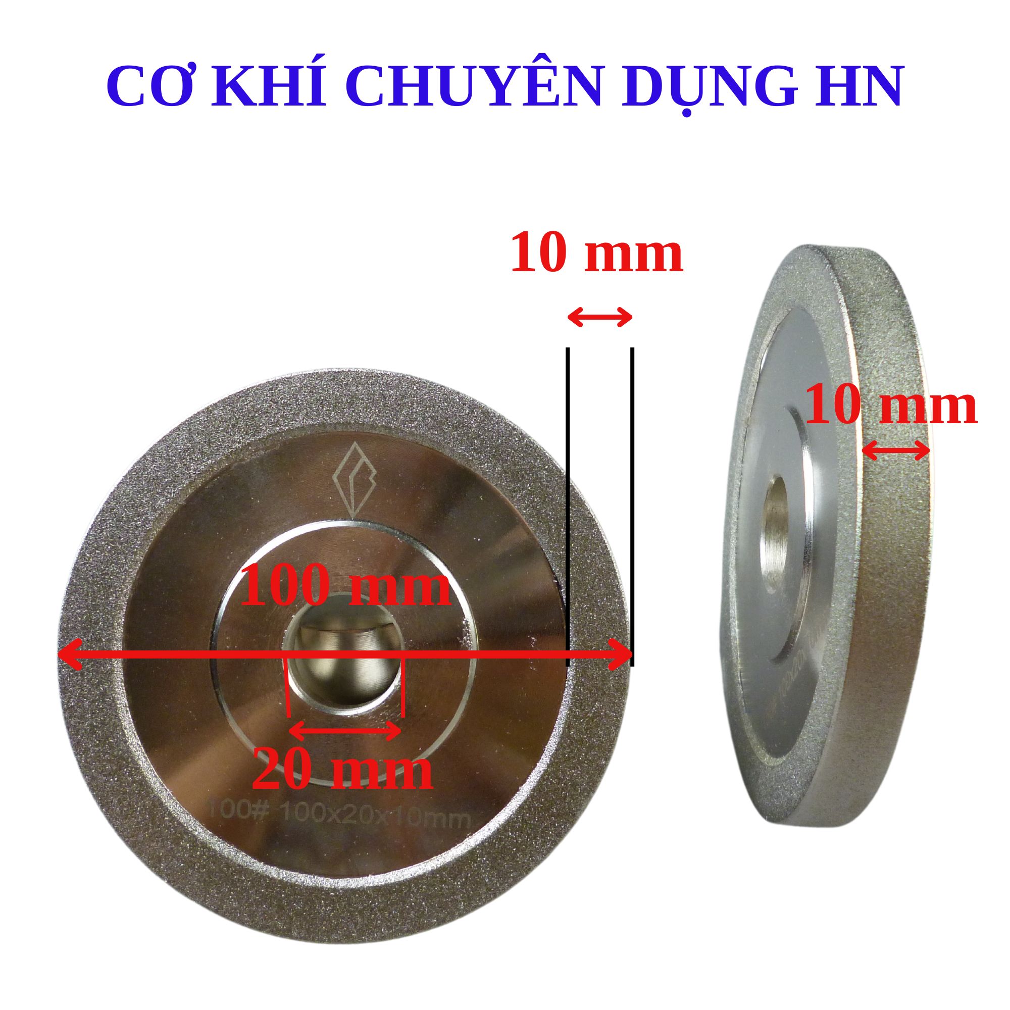 Đá mài kim cương - Mài lưng kim cương Ø 100mm (MLKC100)
