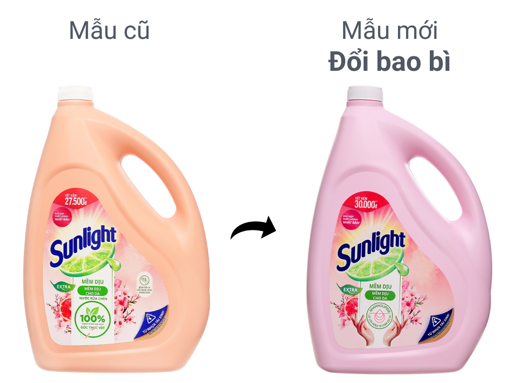 Nước rửa chén Sunlight túi 3.5kg/ can 3.6kg - BAT MUOI