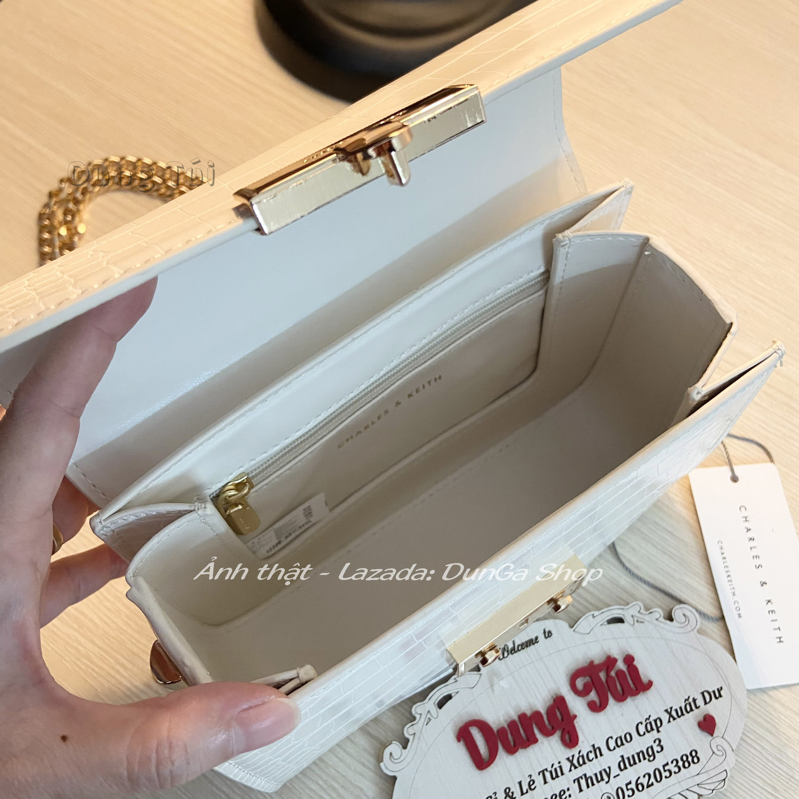 [Chuẩn hãng] Túi nữ Xích Đeo Vai & Đeo Chéo (Size 18) [ Túi Nữ Vân Da ]