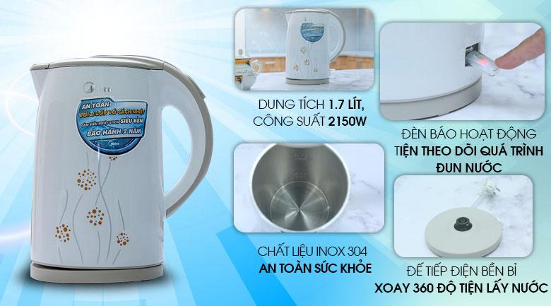 Bình siêu tốc Midea MK-17D