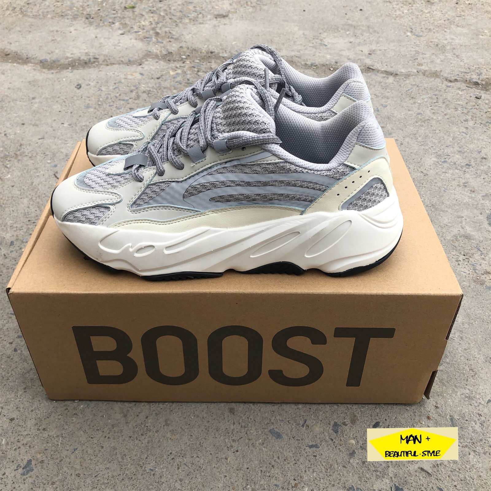 (GIÀY PHẢN QUANG) giày thể thao sneaker YEEZY BOOST 700 static