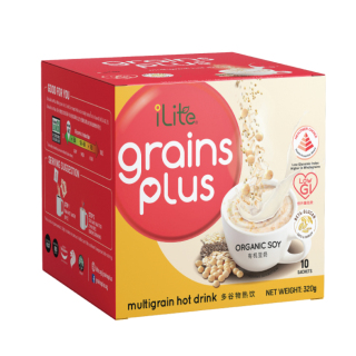 Sữa hạt dinh dưỡng - iLite Grainplus đậu nành organic - GI thấp - ít đường - Chính hãng từ Singapore thumbnail