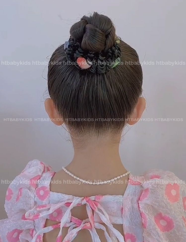 Set 2 Dây Buộc Tóc Giả Búi Tóc Natra Cho Bé