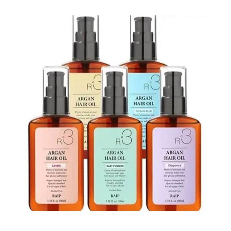 SERUM DƯỠNG TÓC ARGAN HAIR OIL R3 (Lovely - Màu Hồng)