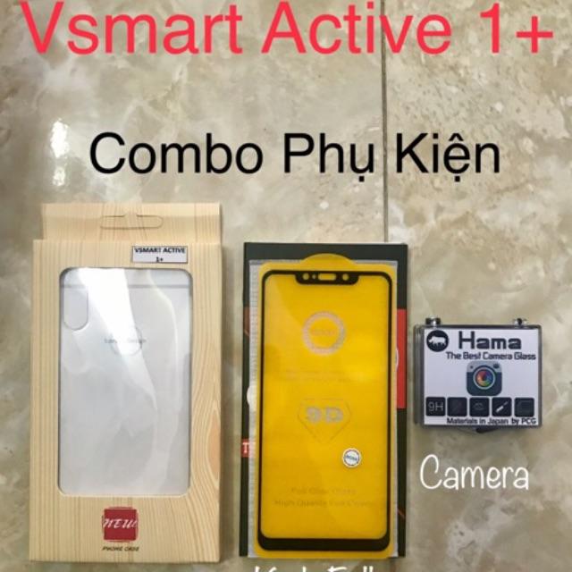 Combo phụ kiện Vsmart Active 1+ (active 1 plus) - ốp - kính - camera