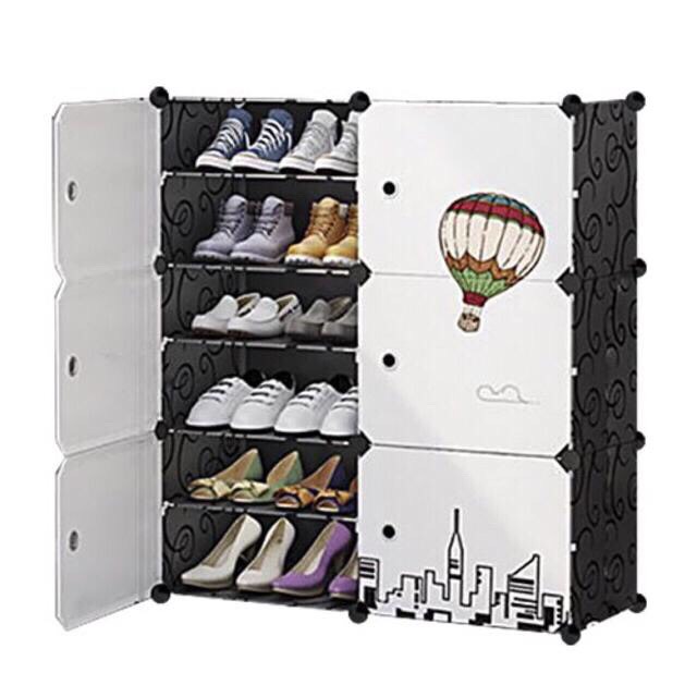 [HCM]Tủ Giày lắp ghép 12 ô mẫu mới .