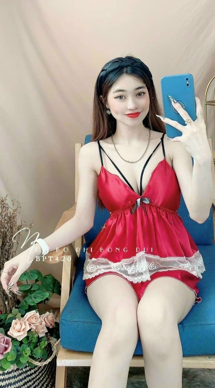 Bộ phi lụa đùi, áo có mút ngực, 37 đến 58kg