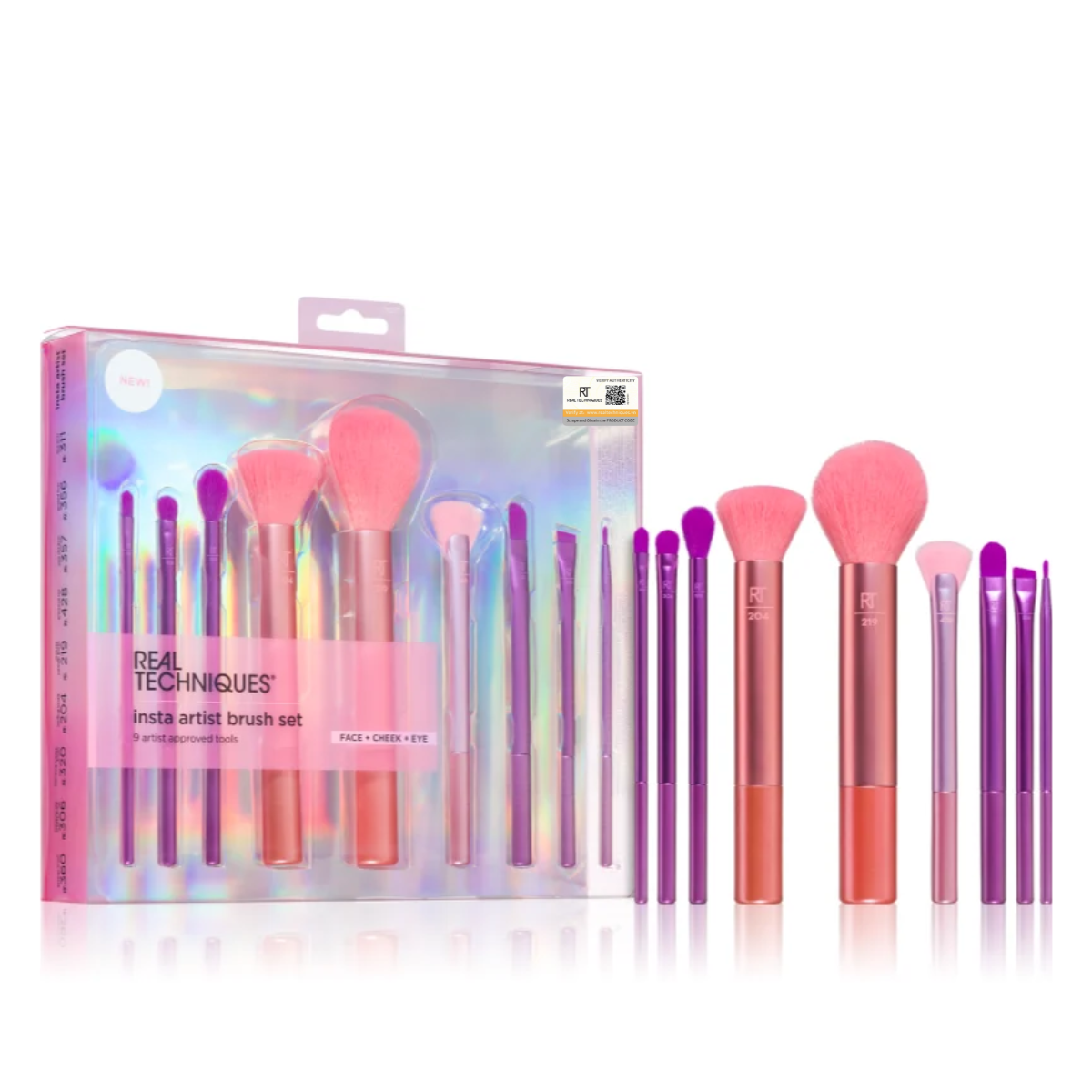 Bộ cọ trang điểm cá nhân RT Real Techniques 9 cây Insta Artist Brush Set 0071