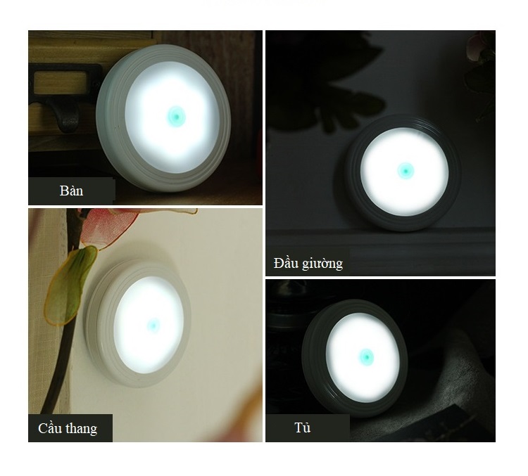 Đèn led dán tường mini 37A002 ( DÁN TỦ, DÁN TƯỜNG, CỐP XE, CẦU THANG...)