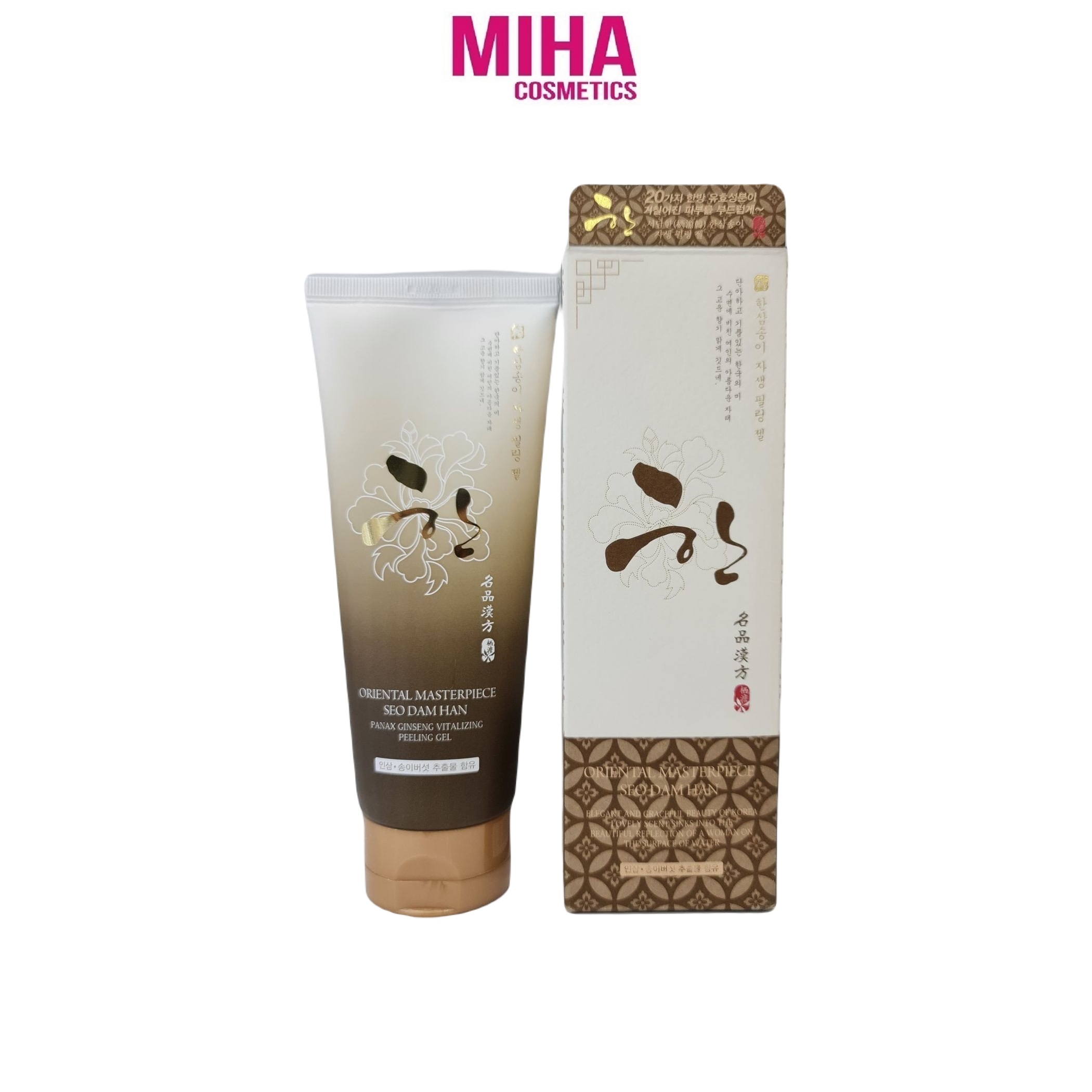 Gel Tẩy Da Chết Thảo Mộc 3W CLINIC Seo Dam Han Panax Ginseng Vitalizing Peeling Gel 180ml Hàn Quốc