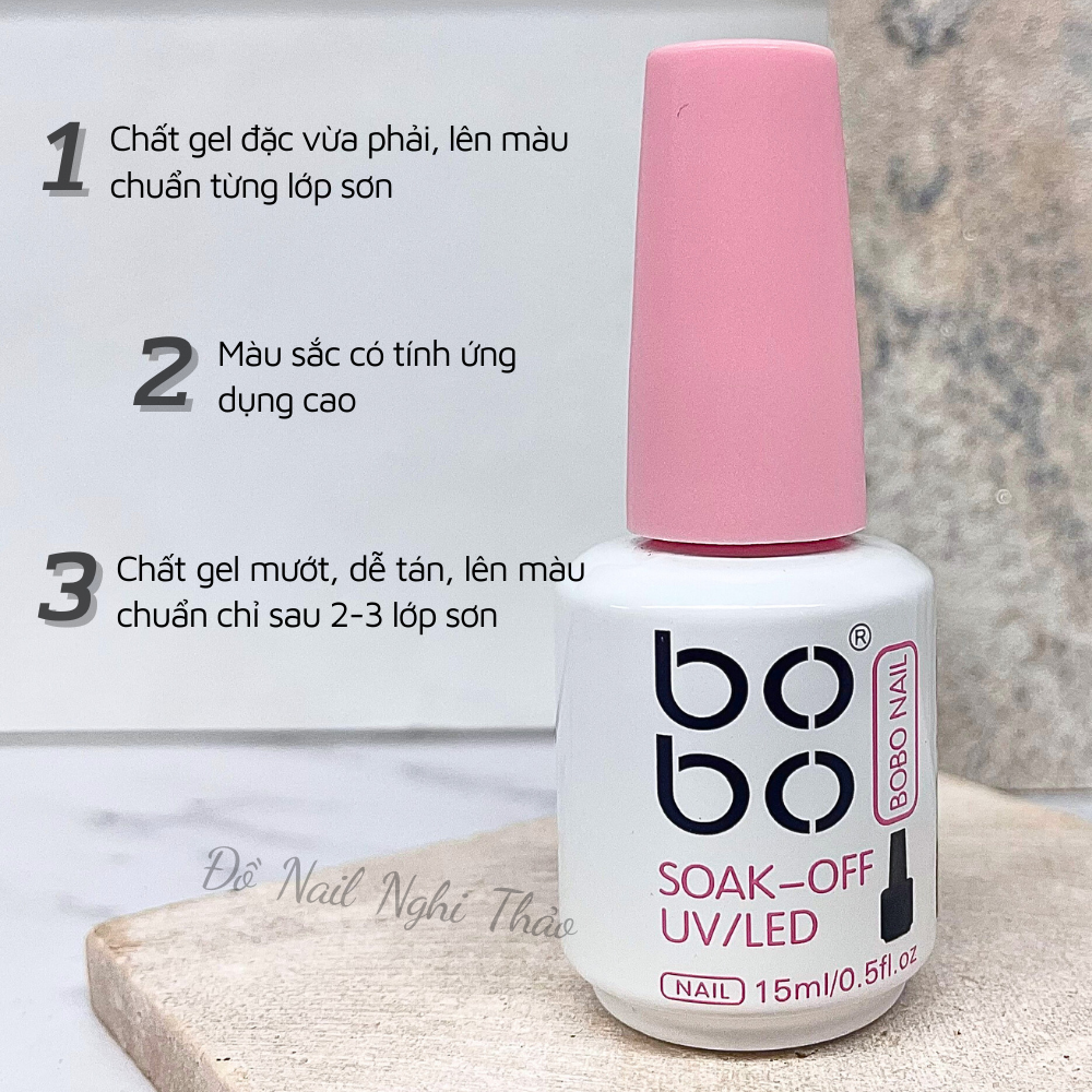 Sơn gel trắng sữa Bobo 15ml