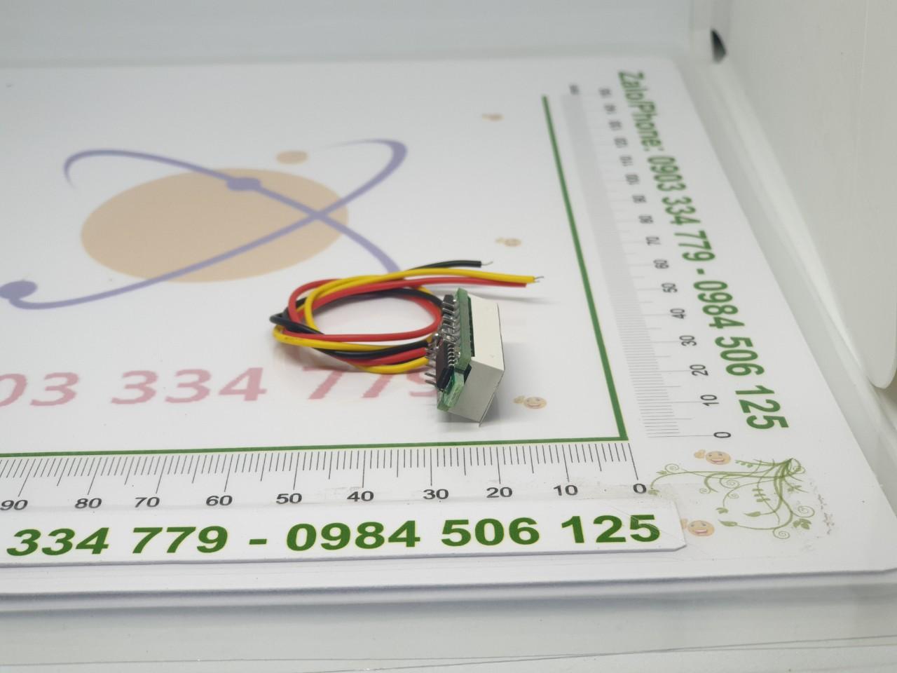 Đồng hồ đo vôn 0-100V DC mini 3 dây - xanh lá
