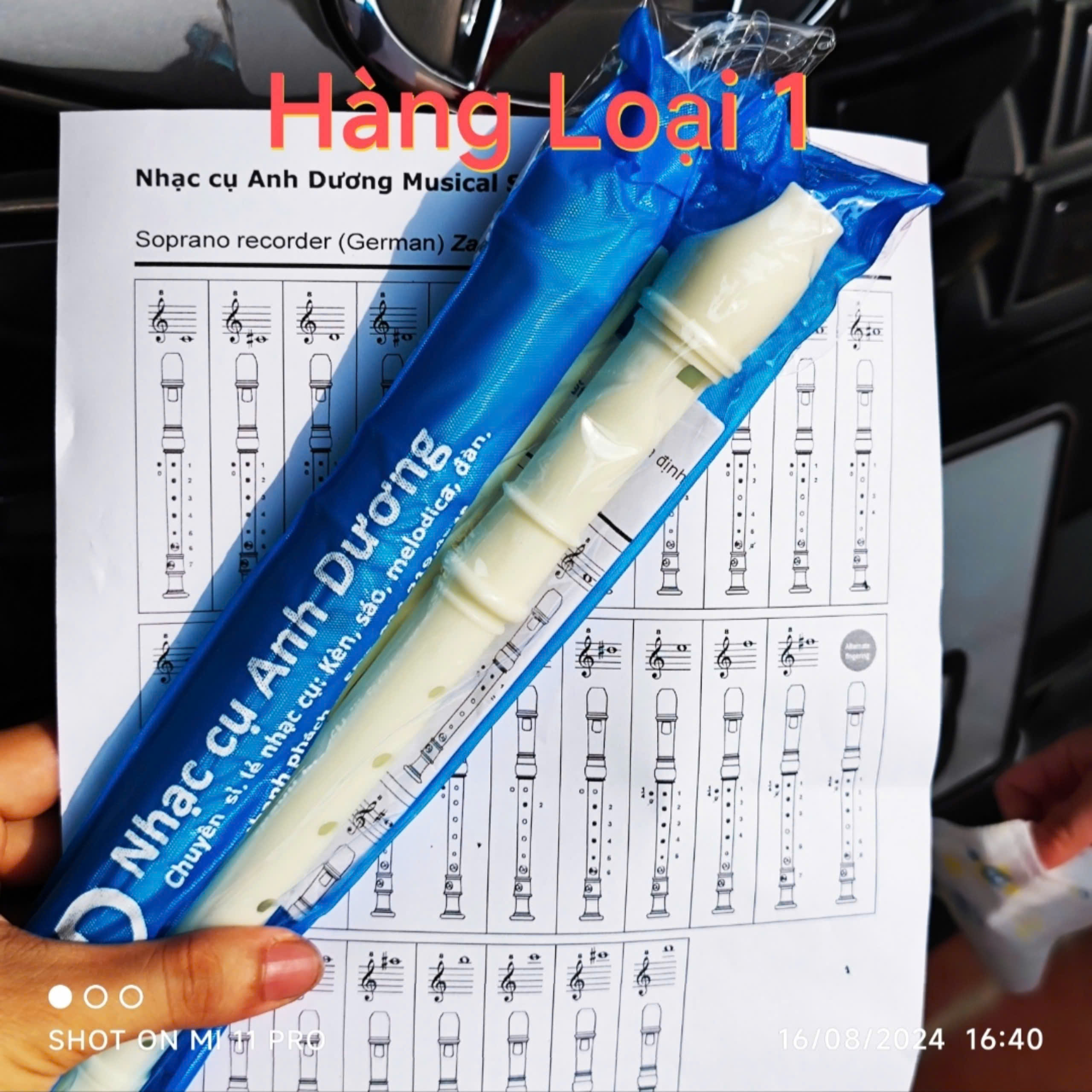 sáo recoder 8 lỗ học sinh - hay dùng. german