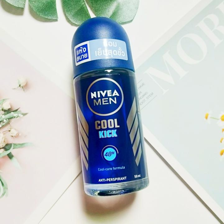 Lăn khử mùi nam mát lạnh Nivea Cool Kick Thái Lan 50ml