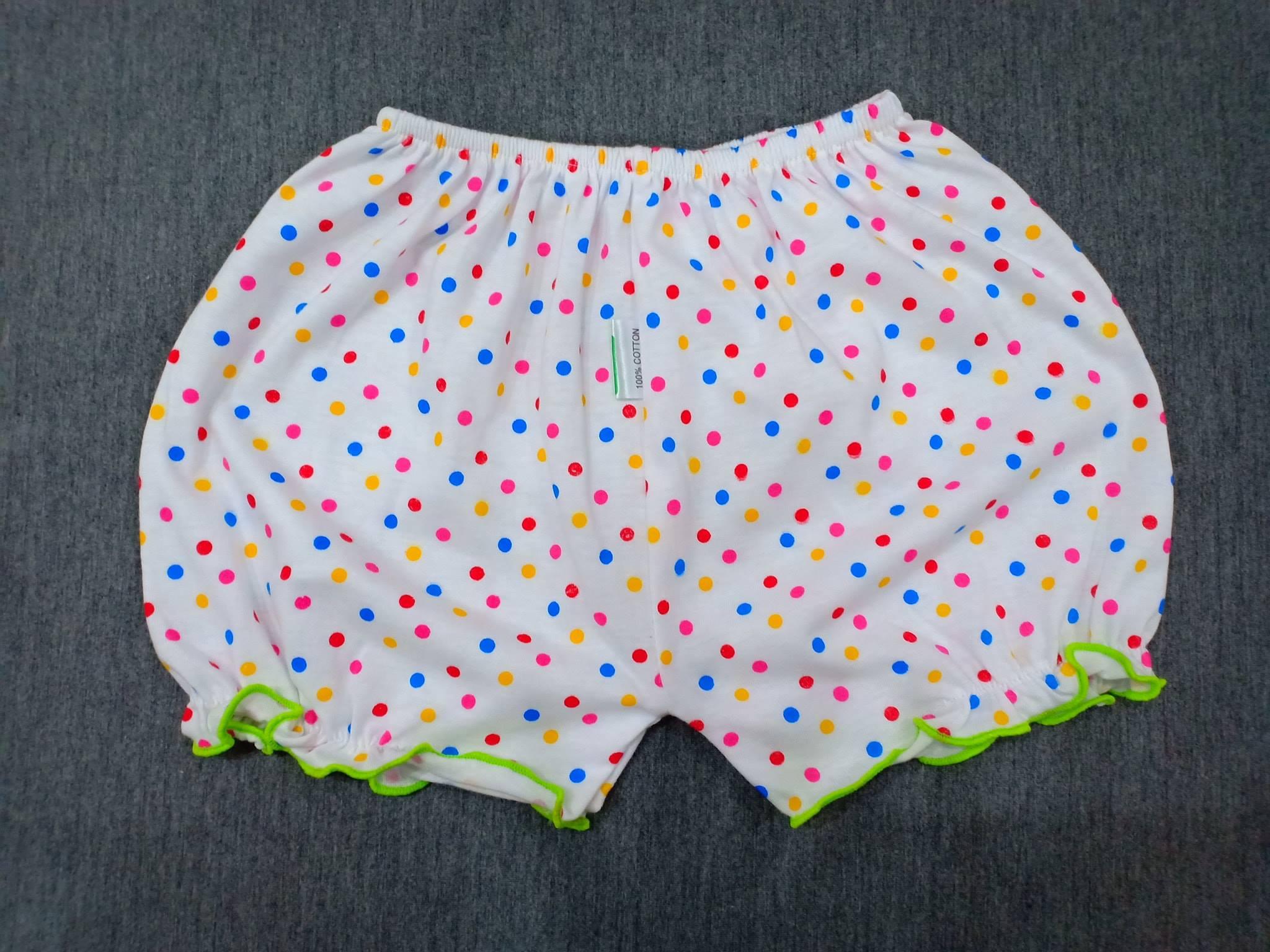 Combo 10 quần bi phòng bé gái 3-17kg
