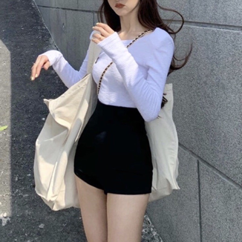 Quần đùi short legging đùi nữ cạp cao khóa sau nâng mông co giãn 4 chiều ôm mông hack dáng quần đùi idol cạp cao