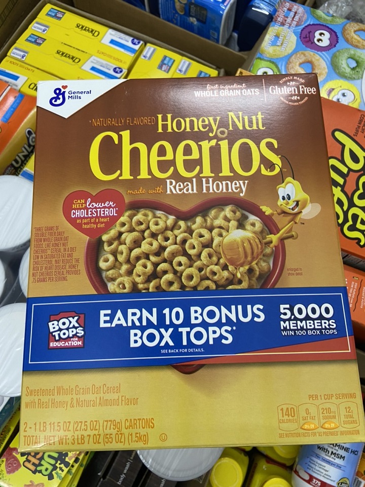Honey cherios breakfast cereal 779g