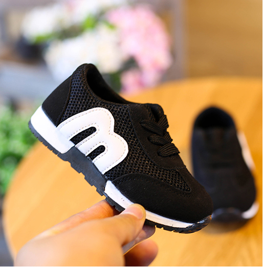 Giày thể thao bé trai thời trang RS009 (Đen) Size 21-30