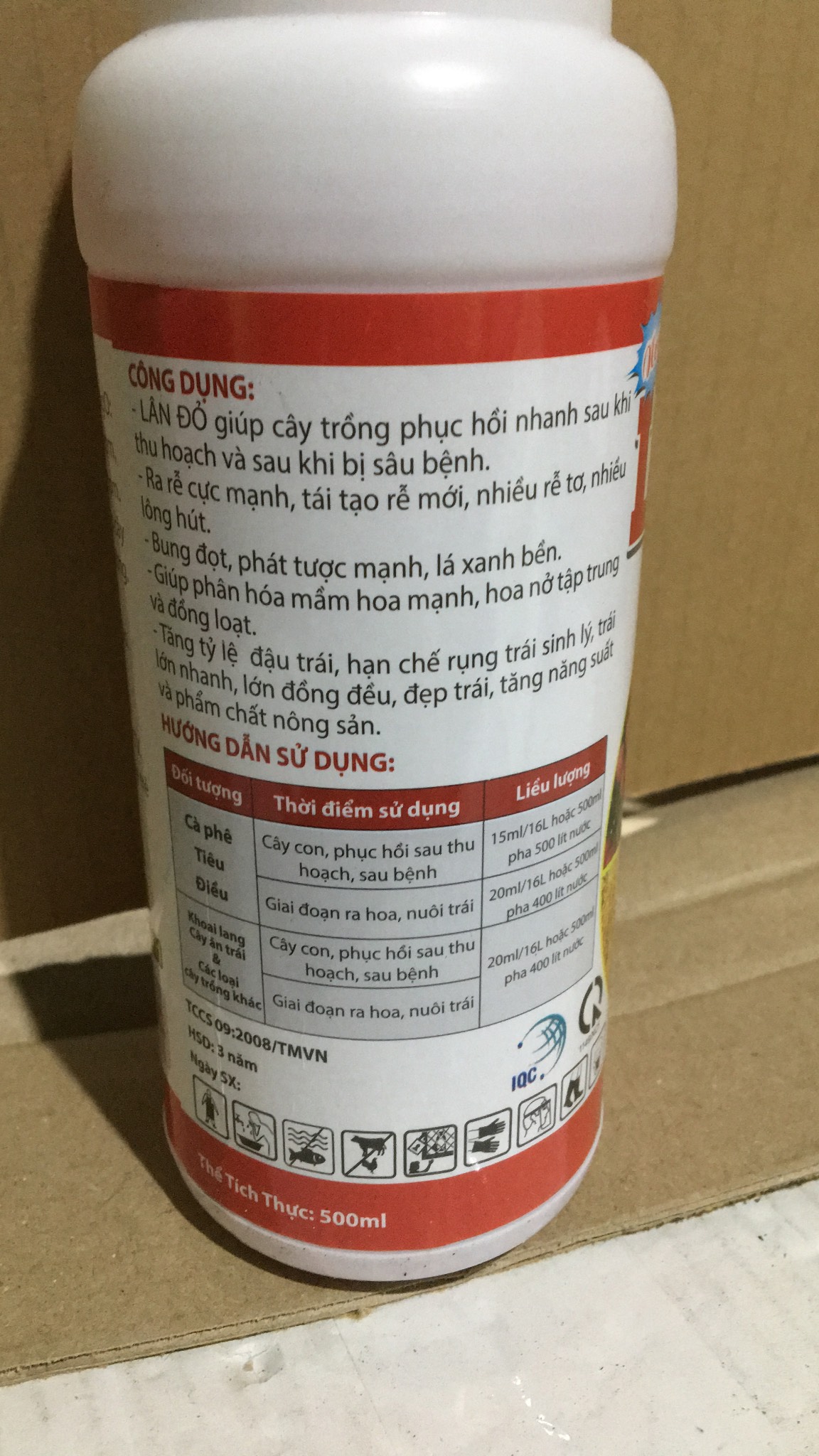 Lân Đỏ 40 phần trăm lọ 500ml