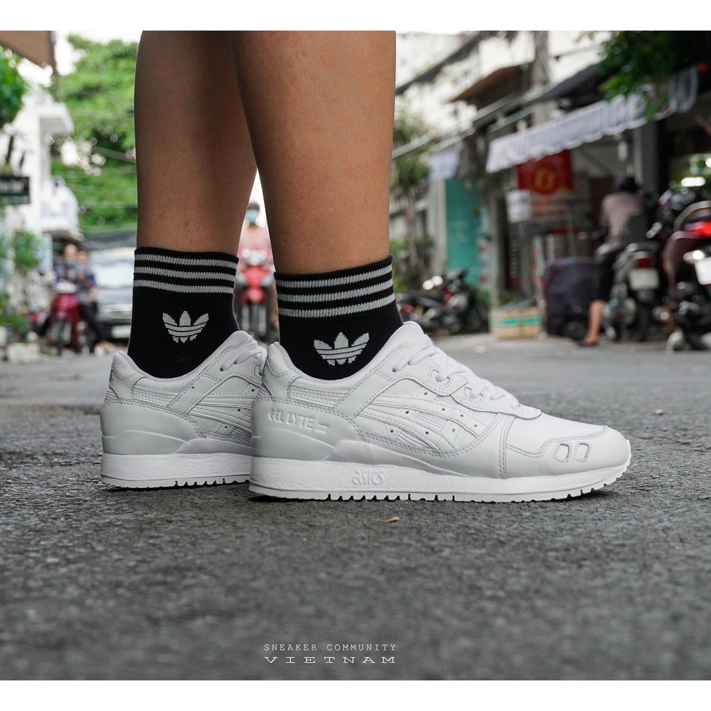 [HÀNG VNXK] Tất ngắn adidas 2 màu đen trắng