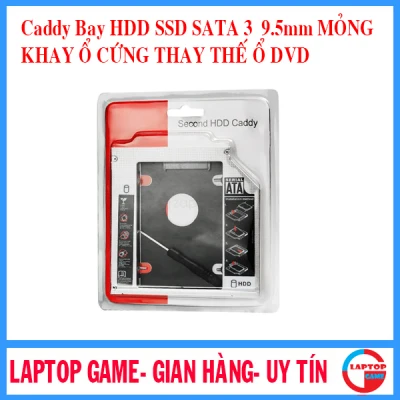 Caddy Bay Hdd Ssd Sata 3 9.5Mm - Khay Ổ Cứng Thay Thế Ổ Dvd - New Dễ Dàng Lắp Đặt Và Thay Thế