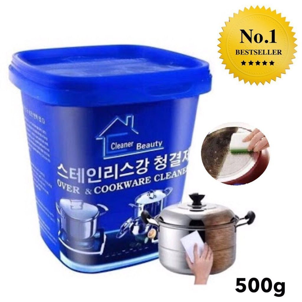 Kem tẩy xoong nồi đa năng hàn quốc- tẩy rửa mọi vết bẩn cứng đầu- Kem tẩy đánh bóng Đa năng, Xoong nồi, Bếp ga, Đồ gia dụng