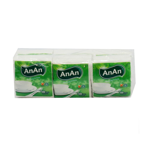 Giấy ăn vuông An An (100 tờ)