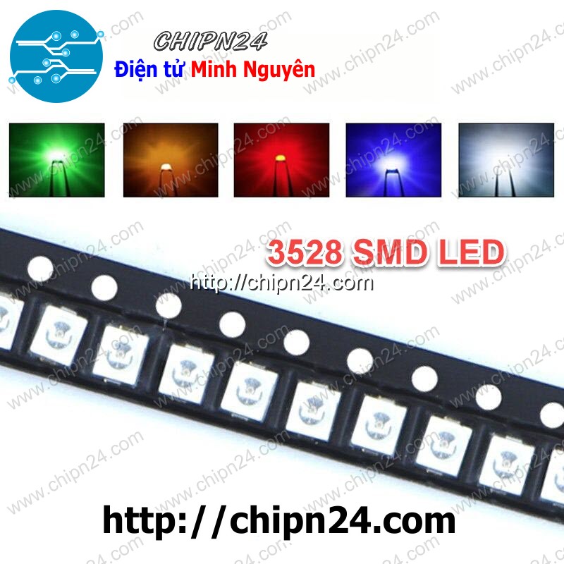 [25 con] (KX) Led dán SMD 3528 (Đỏ/Vàng/Xanh/Trắng/Cam) - [Chọn Loại]