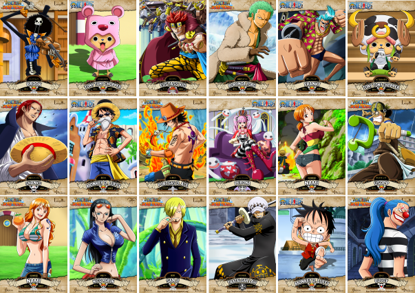 36 poster anime One Piece ngẫu nhiên
