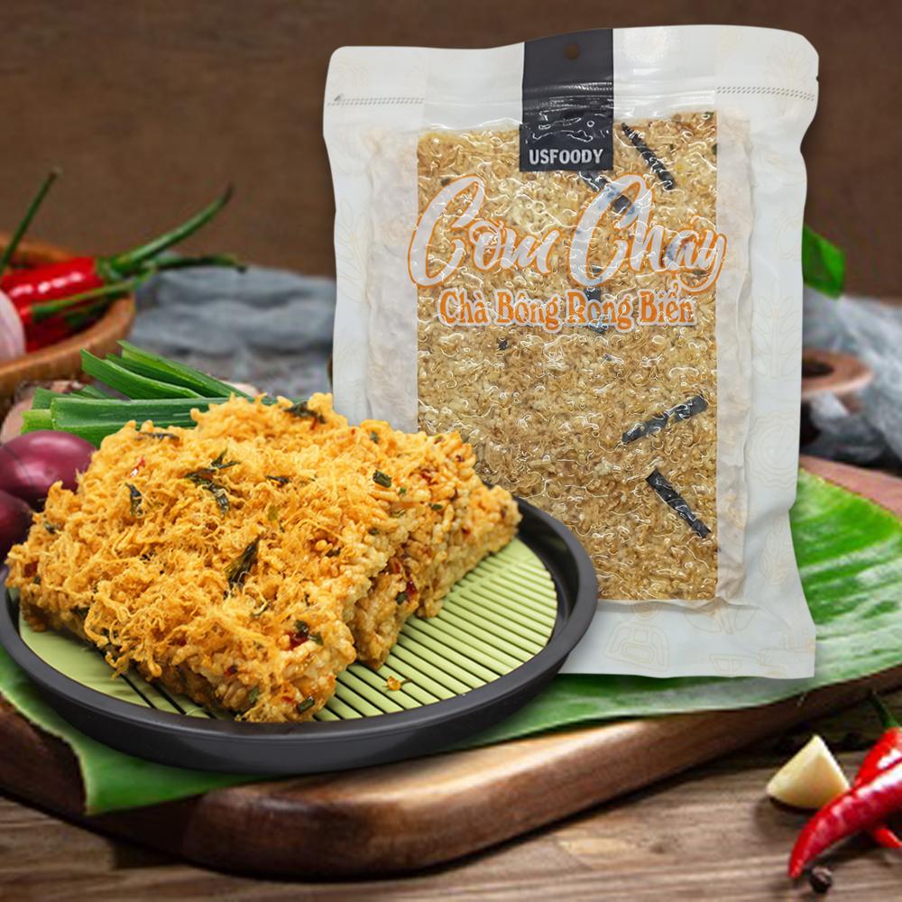 Cơm cháy chà bông rong biển US FOOD 200g