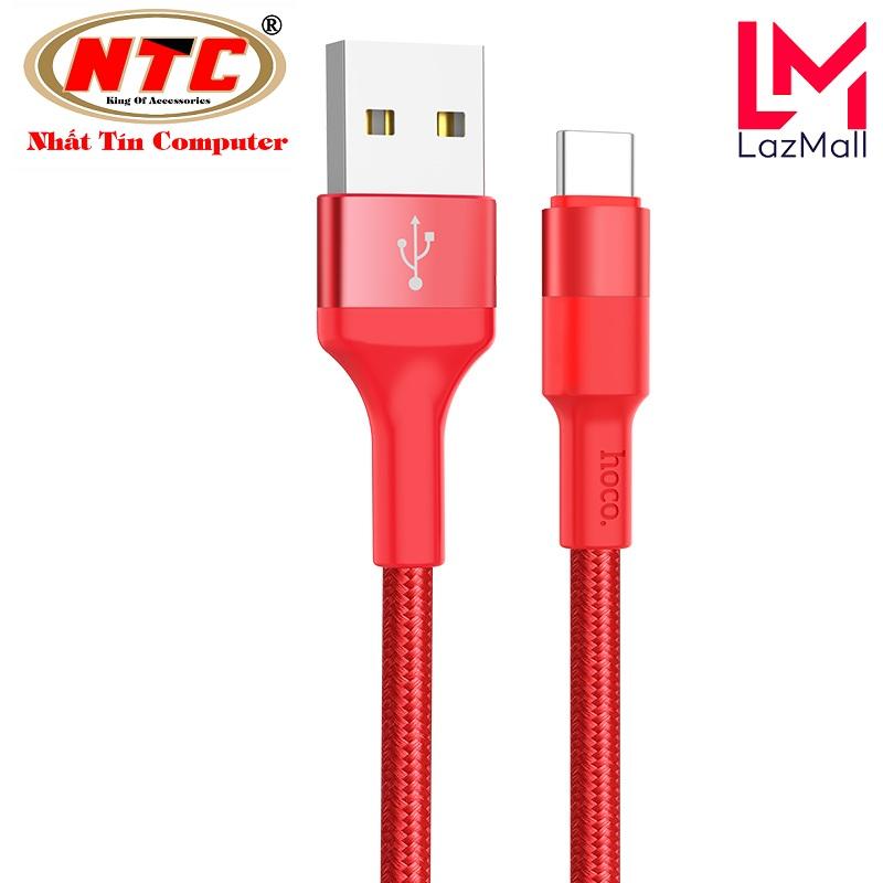Cáp sạc TypeC Hoco X26 2A dài 1M - dây bọc dù (Hỗ trợ sạc nhanh và truyền dữ liệu)