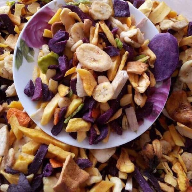 500Gr Hoa Quả Sấy Vụn Giòn Bao Ngon
