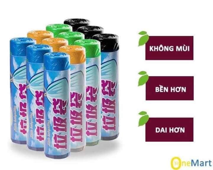 Combo 5 cuộn túi đựng rác có dây rút