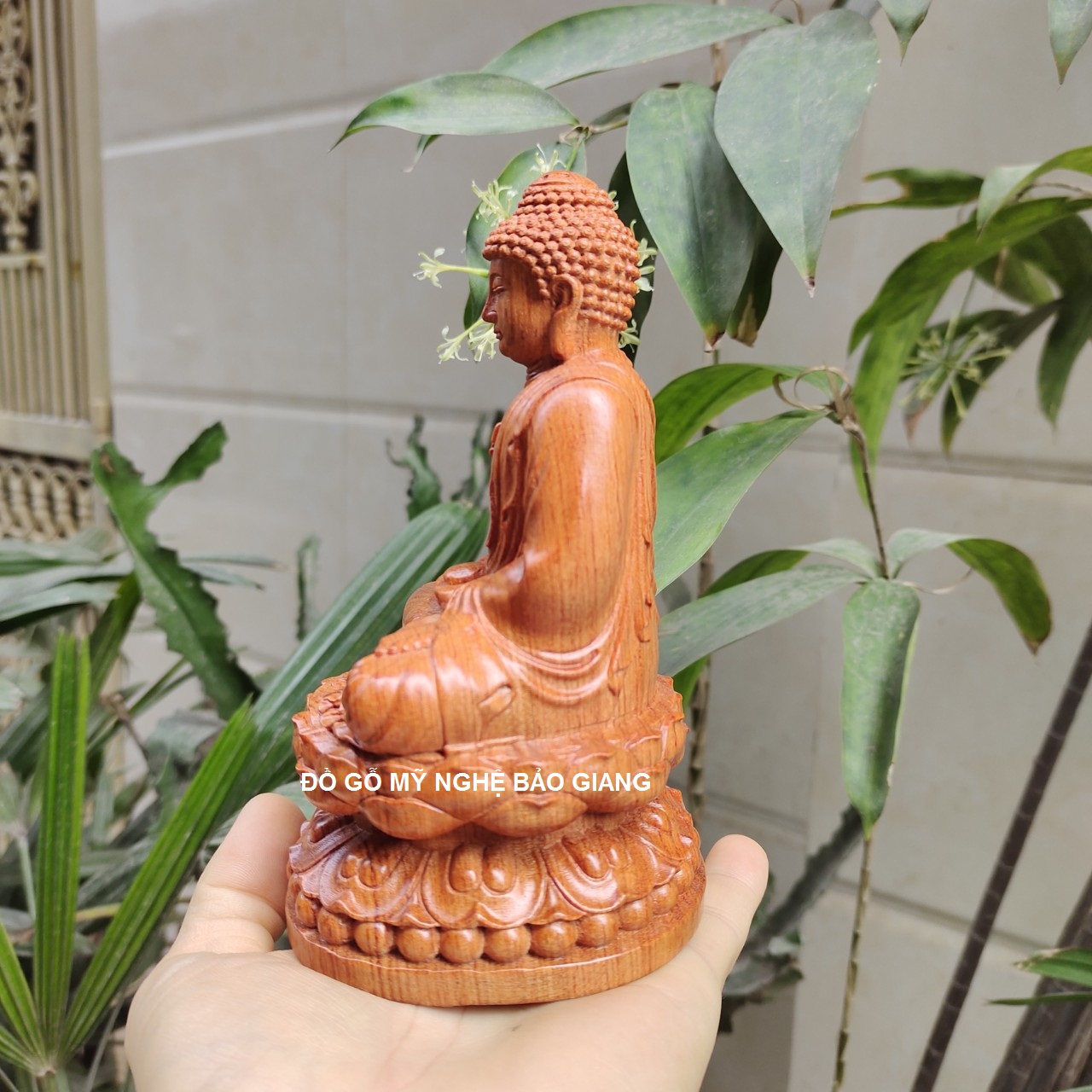 Tượng phật a di đà gỗ hương