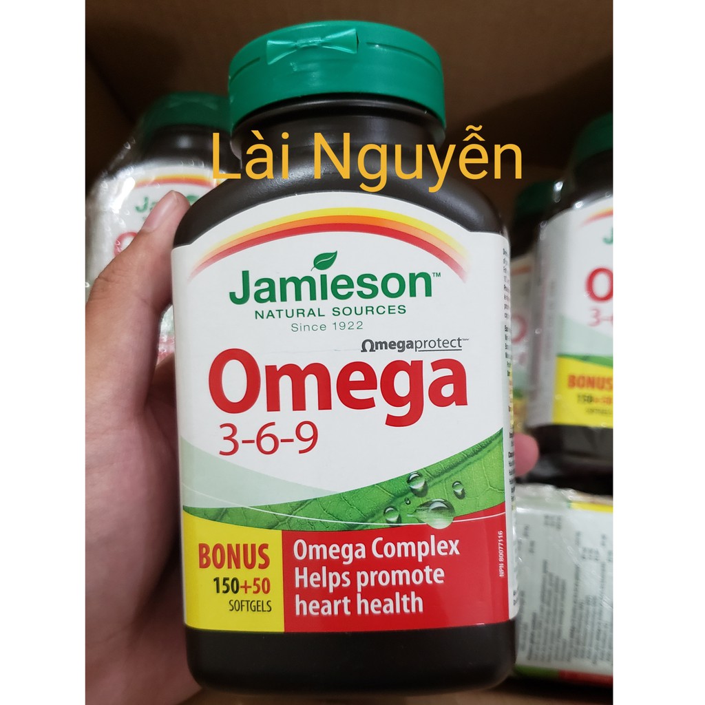 Dầu cá Omega 3-6-9 OMEGA PROTECT Jamieson 200 viên