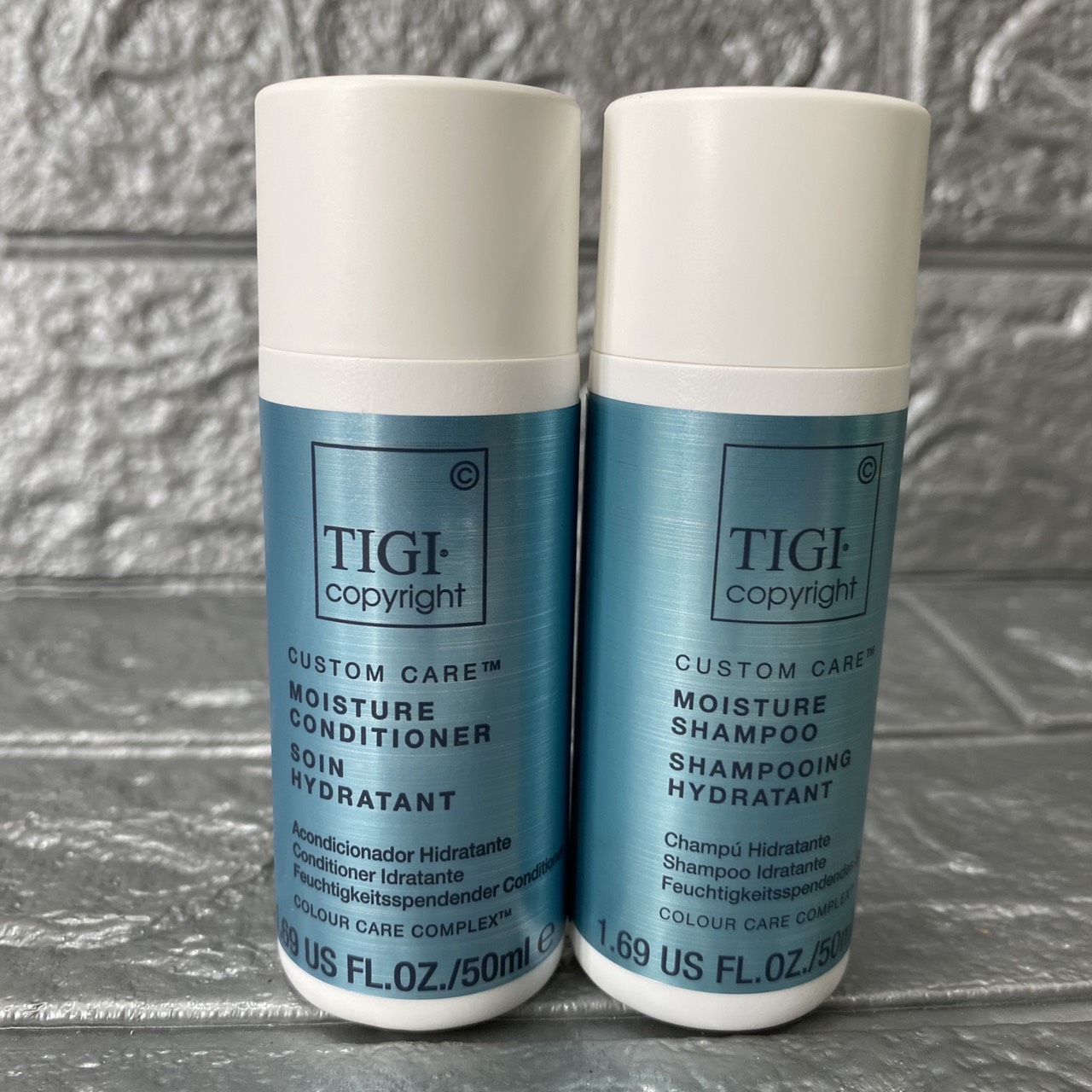 [HCM]{Siêu rẻ}* Cặp Dầu Gội xả dưỡng ẩm TIGI COPYRIGHT MOISTURE TRIAL KIT 50ML X 2