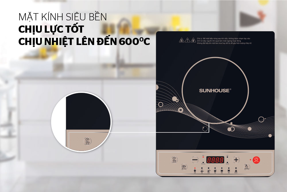 [HCM]Bếp điện từ cơ Sunhouse SHD6149 (tặng kèm nồi inox)