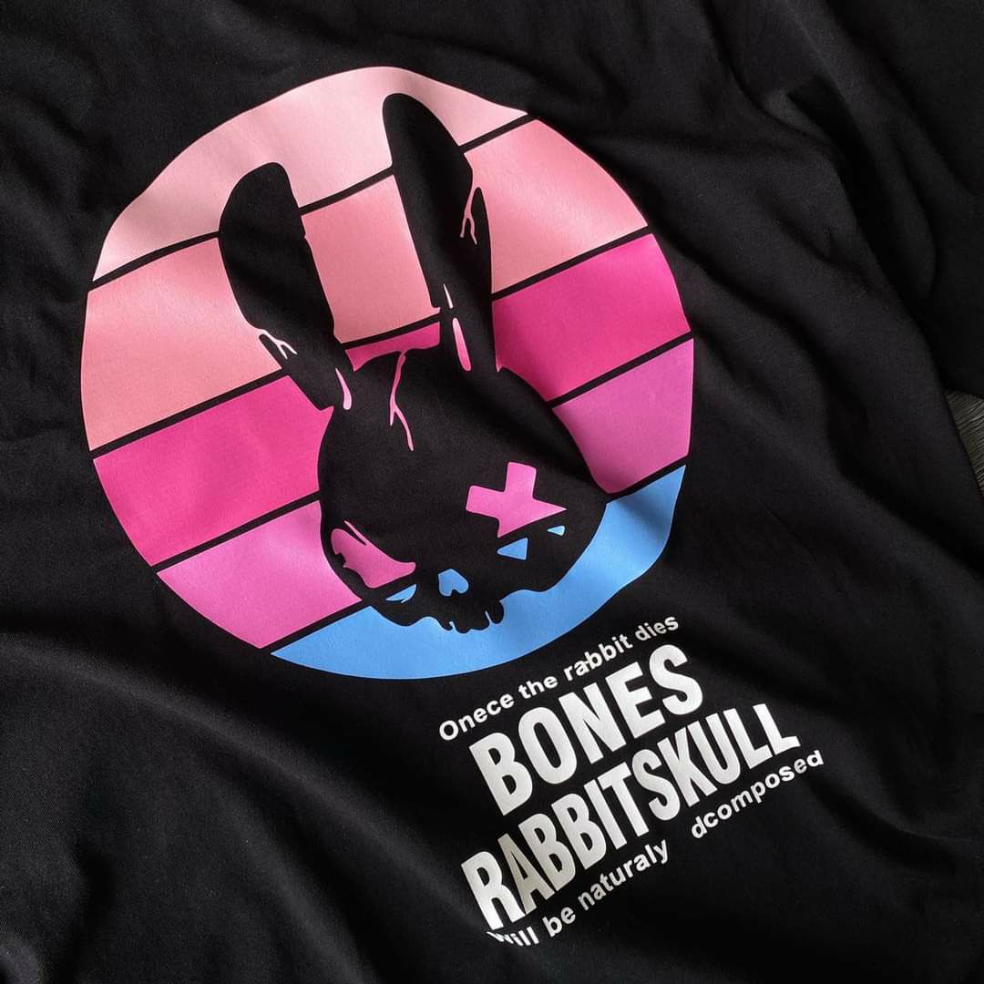 Áo thun TAY NGẮN Thỏ Bones Rabbitskull (TAY LỠ IB)