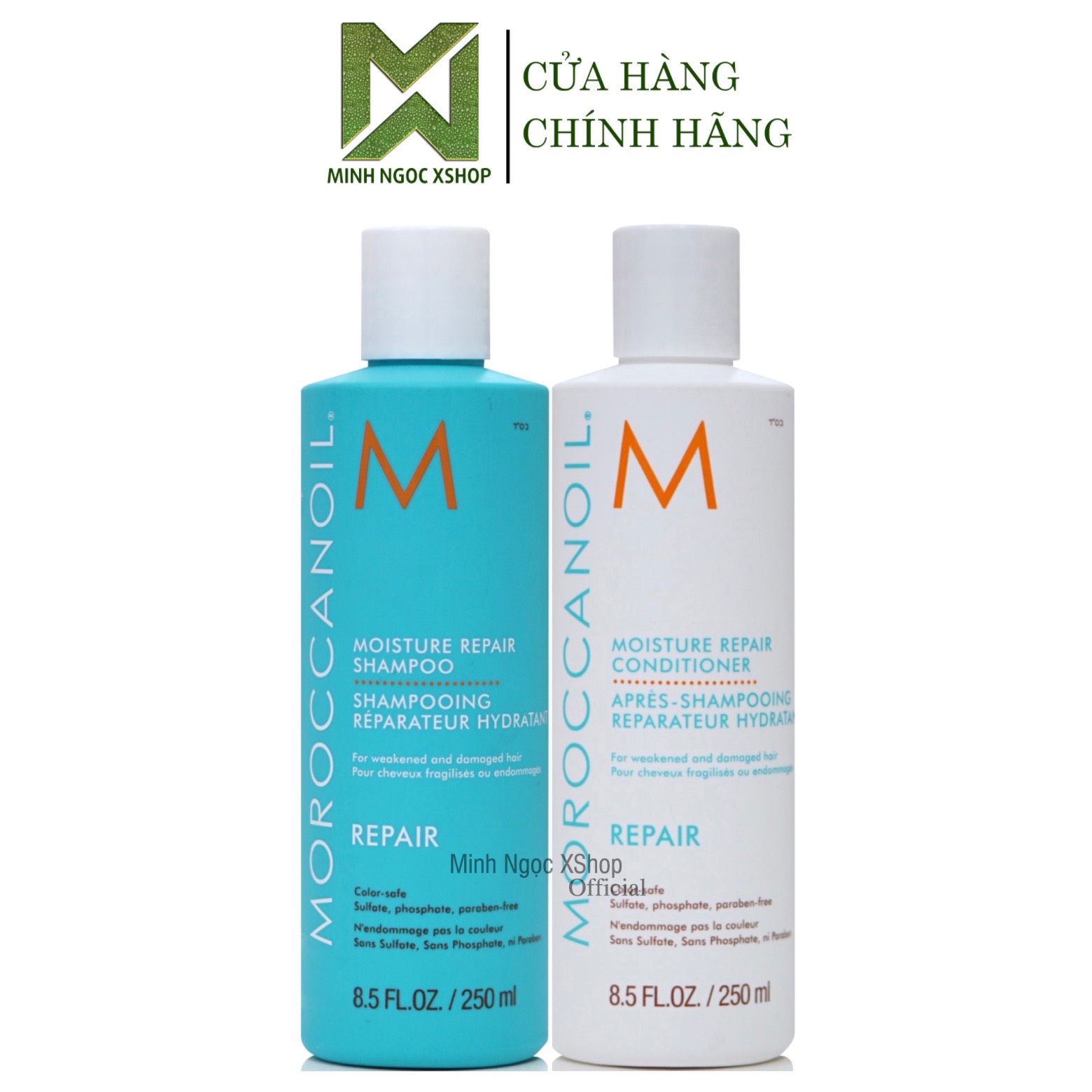 Dầu gội xả phục hồi độ ẩm Moroccanoil Moisture Repair 250ML chính hãng