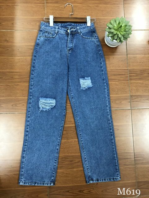 Quần jeans nữ ống suông