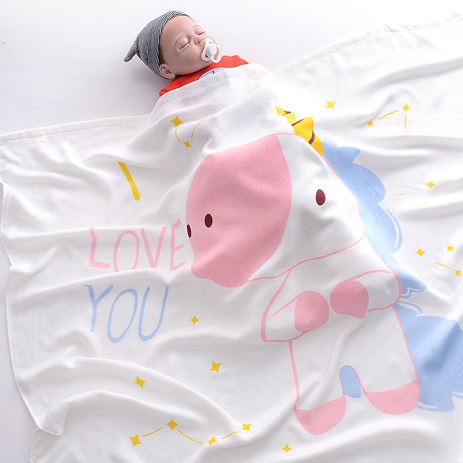 Chăn lụa cotton cao cấp , chăn đắp siêu mềm mịn thoáng mát cho bé
