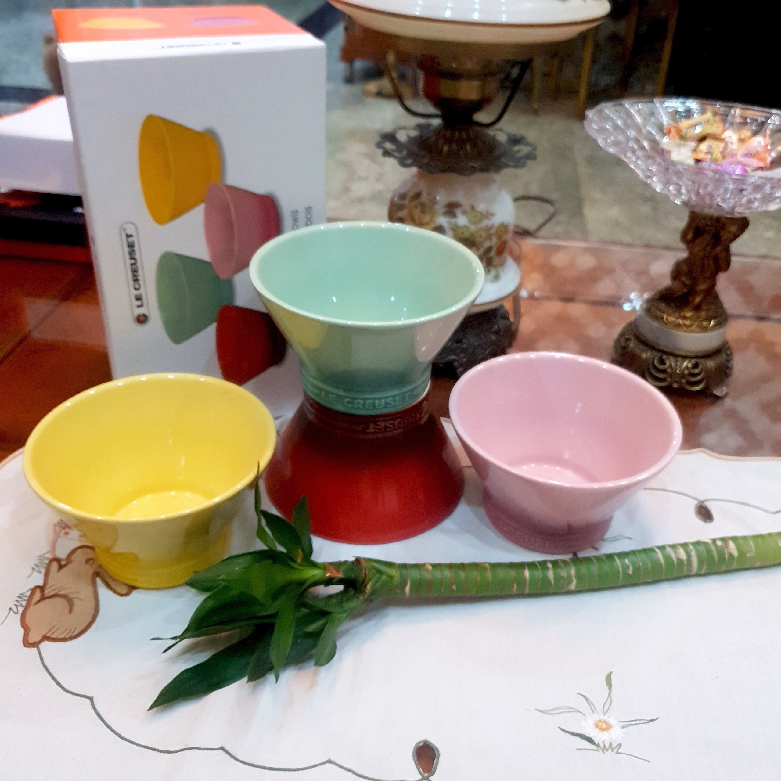Bộ 4 Tô Le Creuset Kobe Bowls 600ml 14,6×14,6×8,3cm - Set of 4 Le Creuset Kobe Bowls 600ml 14.6×14.6×8.3cm